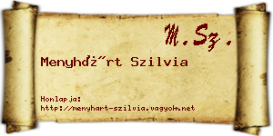 Menyhárt Szilvia névjegykártya